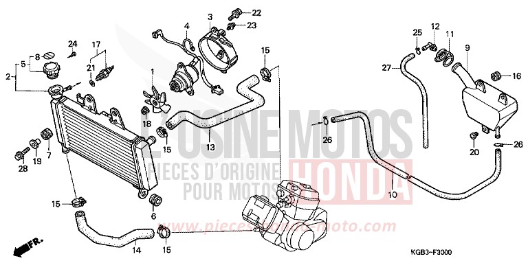 KUEHLER von Shadow VT125C FUTURE GRAY METALLIC (NH398) von 1999